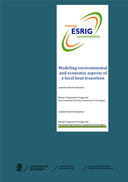 Modeling Environmental and Economic Aspects of a Local Heat Transition