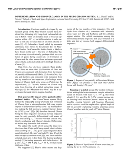 Differentiation and Cryovolcanism in the Pluto-Charon System