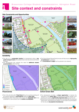 Brasenose College Student Accommodation, Abingdon Road 1 Site Context and Constraints