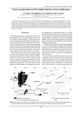 Wanke Et Al Karoo Unconformities