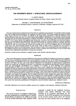 The Wodginite Group. I. Structural Crystallography