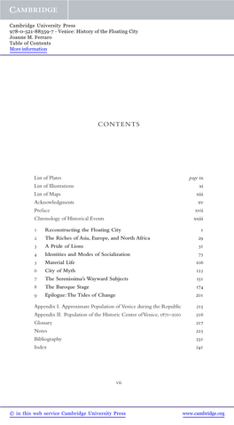 Table of Contents More Information