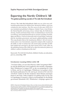 Exporting the Nordic Children's