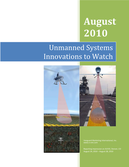 Unmanned Systems Innovations to Watch