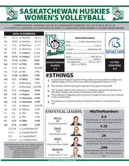 Saskatchewan Huskies Women's Volleyball