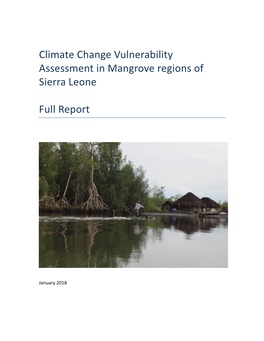 Climate Change Vulnerability Assessment in Mangrove Regions of Sierra Leone