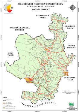 208-Madikeri Assembly Constituency Lok Saba Election - 2019 N N " " 0 0 ' '