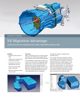 NX Migration Advantage Fact Sheet