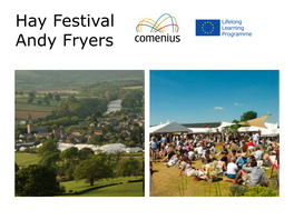 Hay Festival Andy Fryers