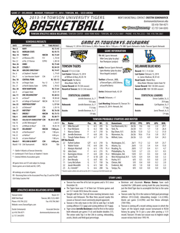 Jerrelle Benimon, Sr., F Streak: Delaware, +1 Points Devon Saddler, Sr., G Jan