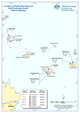 Offshore Mackay Public Moorings September 2019