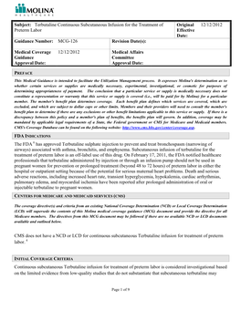 The FDA Has Approved Terbutaline Sulphate