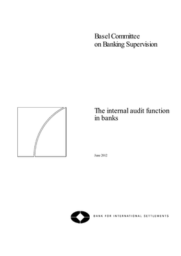 The Internal Audit Function in Banks