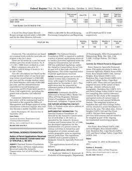 Notice of Permit Applications Received Under the Antarctic Conservation Act of 1978