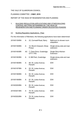 Planning Committee Agenda