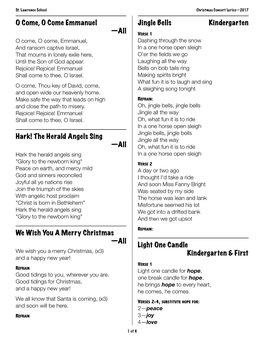 2017 Xmas Lyrics