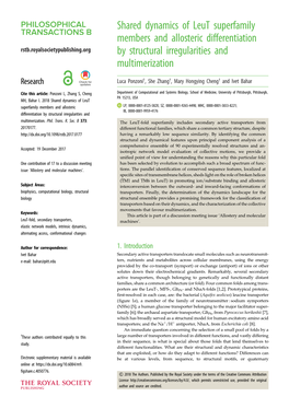 Royalsocietypublishing.Org by Structural Irregularities and Multimerization