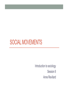 Social Movements