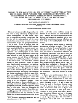 Others, That the Antistreptolysin Titer of the Serum Titers of 200 Units Or Over