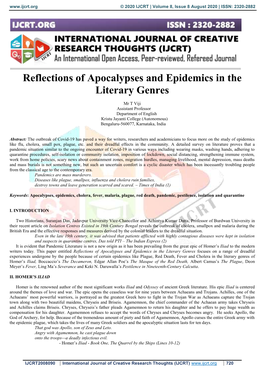 Reflections of Apocalypses and Epidemics in the Literary Genres