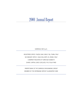 2001 Annual Report