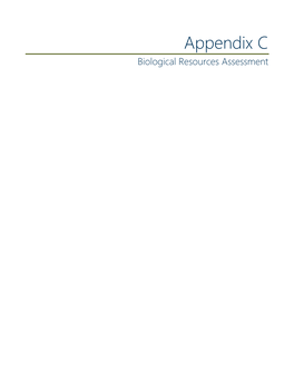 Appendix C Biological Resources Assessment