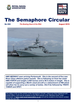 The Semaphore Circular No 692 the Beating Heart of the RNA August 2019