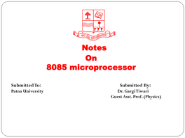 8085 Microprocessor