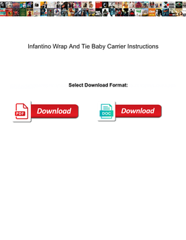 Infantino Wrap and Tie Baby Carrier Instructions