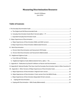 Measuring Discrimination Resource