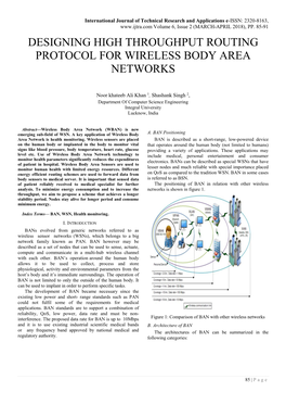 Designing High Throughput Routing Protocol for Wireless Body Area Networks