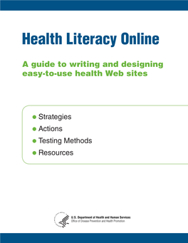 Health Literacy Online