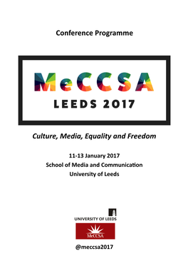 Culture, Media, Equality and Freedom Conference