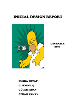 Initial Design Report