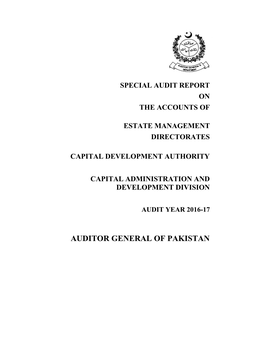 Special Study Reporton Environmental Issues In