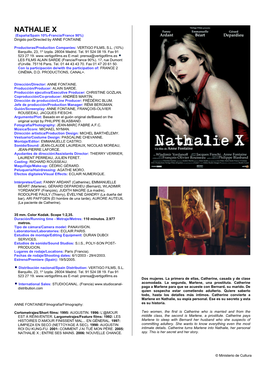 NATHALIE X (España/Spain 10%-Francia/France 90%) Dirigido Por/Directed by ANNE FONTAINE