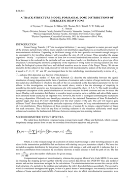 A Track Structure Model for Radial Dose Distributions of Energetic Heavy Ions