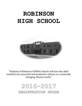 Robinson High School 2016-2017