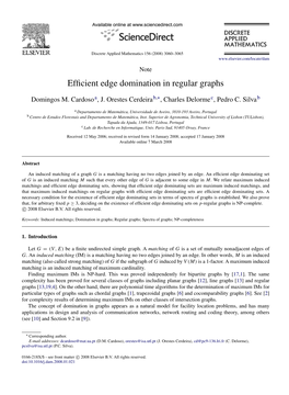 Efficient Edge Domination in Regular Graphs