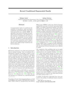 Kernel Conditional Exponential Family