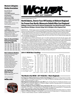 Minnesota Duluth Wins East Regional Wcha.Com