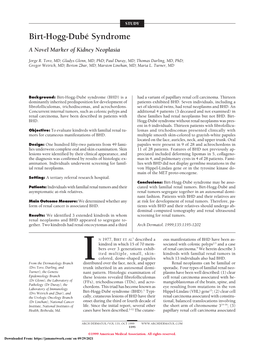 A Novel Marker of Kidney Neoplasia