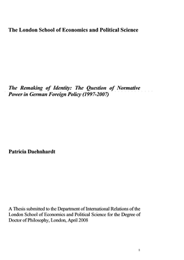The Question of Normative Power in German Foreign