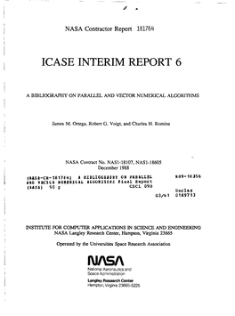 Icase Interim Report 6