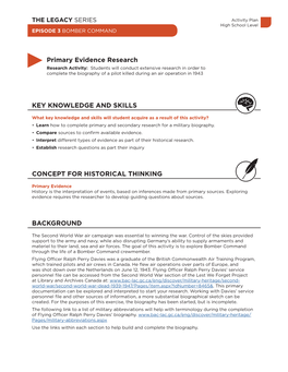 Primary Evidence Research