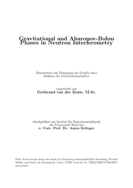 Gravitational and Aharonov-Bohm Phases in Neutron Interferometry