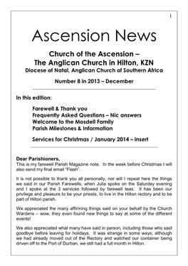 Ascension News