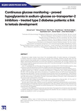 Proved Hypoglycemia in Sodium-Glucose Co-Transporter-2 Inhibitors - Treated Type 2 Diabetes Patients: a Link to Ketosis Development