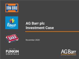 AG Barr Plc Investment Case