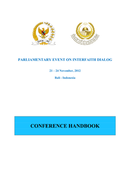 Conference Handbook Contents